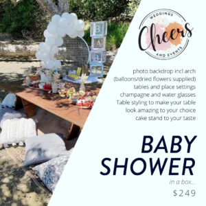 event hire products-Cheers Weddings and Events-Whangarei